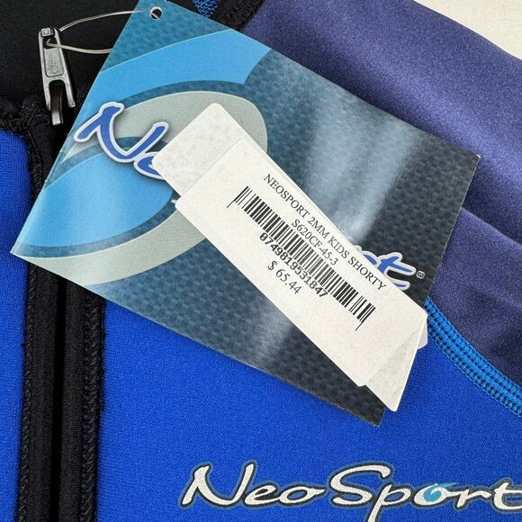 Neosport Kids 2MM Wetsuit Shorty - Size 3 - New - Picture 3 of 5